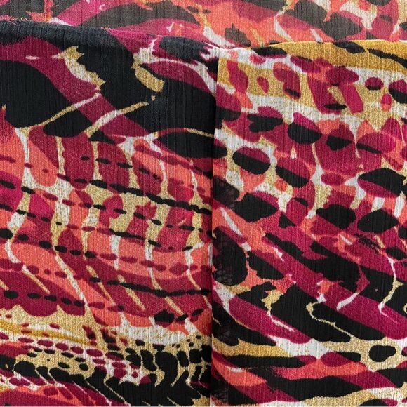 Spense Multicolor Bell Sleeve Dress 8 Abstract Lightweight Flowy Feminine Comfy - Picture 4 of 10